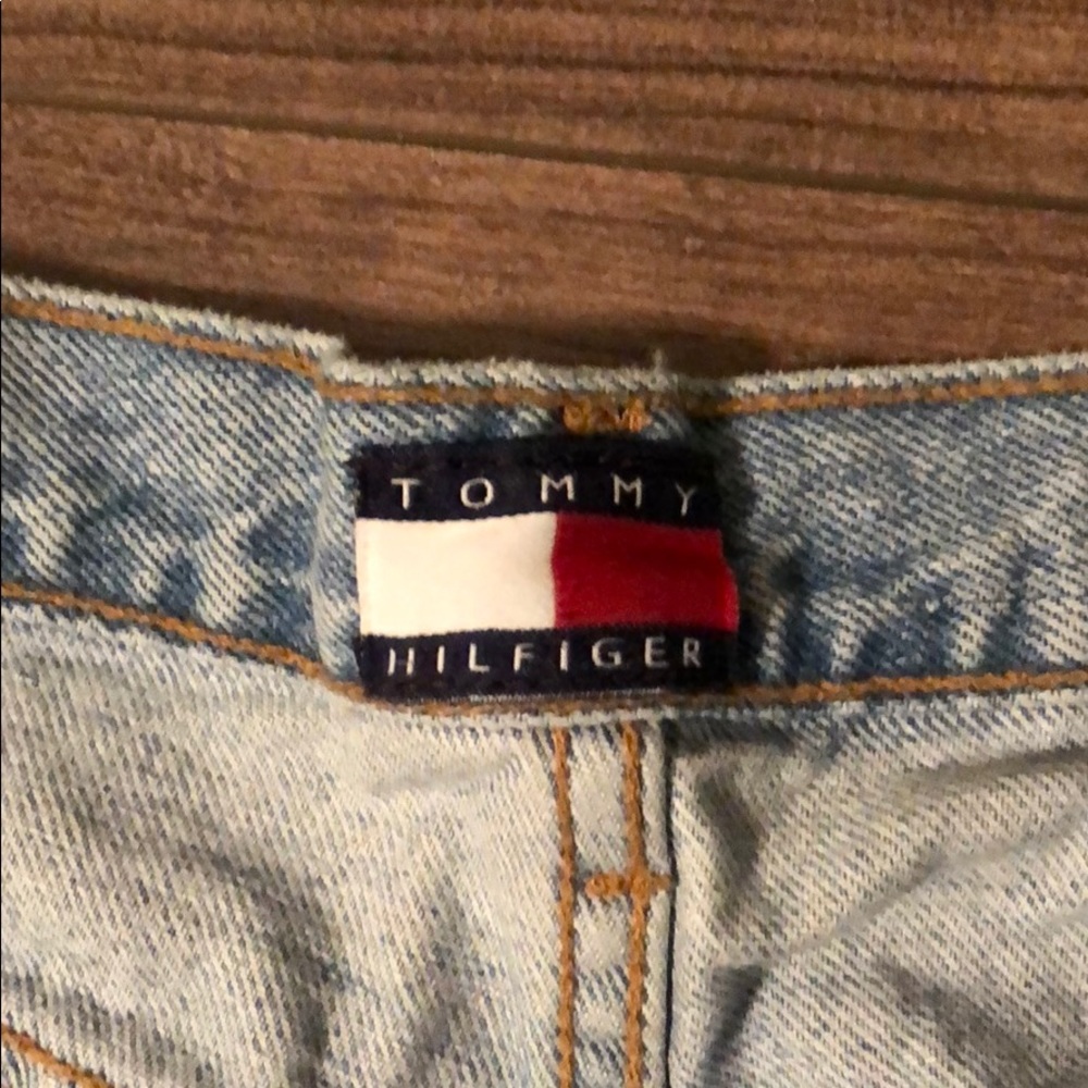 Tommy Hilfiger vintage cut off jean shorts. - Picture 2 of 4